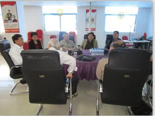 六安市关工委“互学交流团”来酷豆丁公司检查指导工作