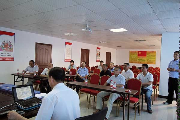 六安市检查组来酷豆丁检查验收“六五”普法工作