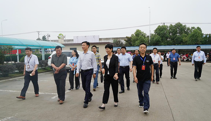 市人大常委会副主任、区委书记汪龙照一行莅临酷豆丁考察指导工作