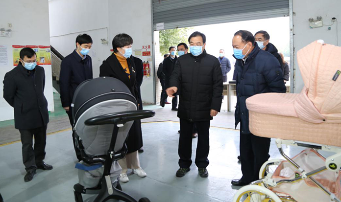 安徽省省委副书记信长星莅临酷豆丁 调研疫情防控及复工复产相关工作