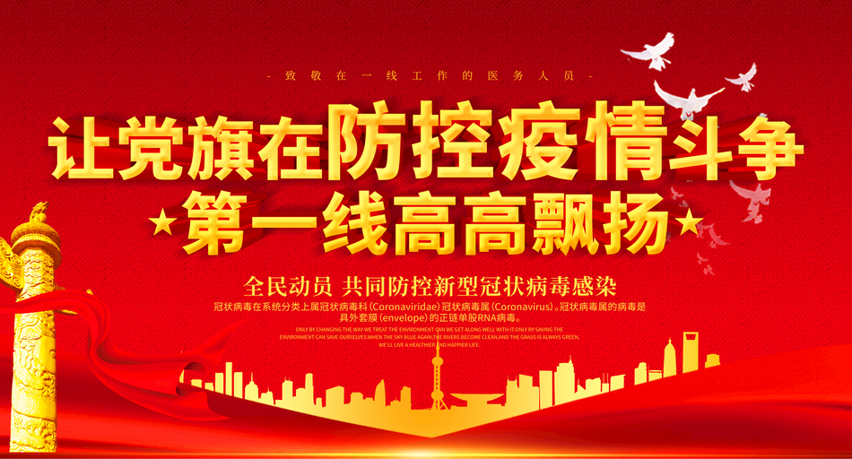 不忘初心  牢记使命  让党旗在防疫战中飘扬