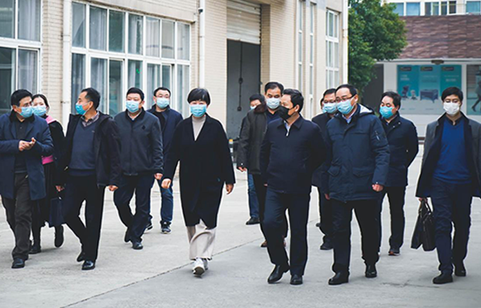 省人社厅副厅长程光林一行莅临酷豆丁 调研疫情期间企业就业政策落实情况